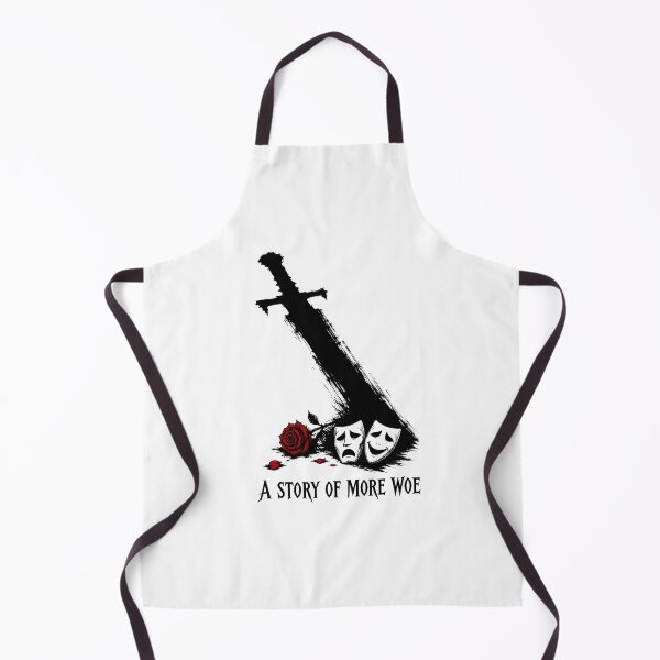 Item preview, A Story of More Woe Sword and Drama Masks Gothic Art designed and sold by Fenay Designs.