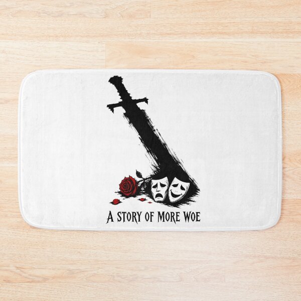 Item preview, A Story of More Woe Sword and Drama Masks Gothic Art designed and sold by Fenay Designs.