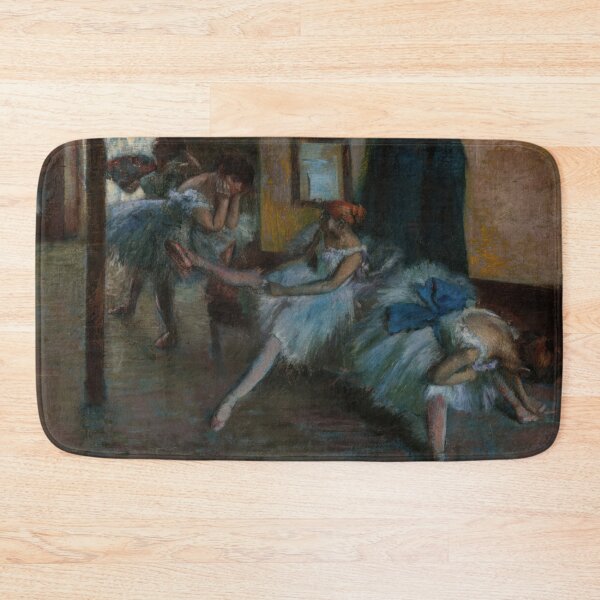 Item preview, Ballet Dancers Rehearsing in Blue Tutus designed and sold by artofuniverse.
