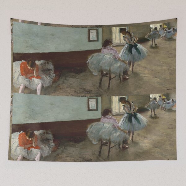 Item preview, Ballet Dancers Resting in Rehearsal Studio designed and sold by artofuniverse.