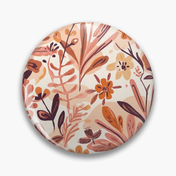 Item preview, Autumn Botanical Pattern – Warm Floral & Leaf Illustration designed and sold by My Gluten Free Life UK.