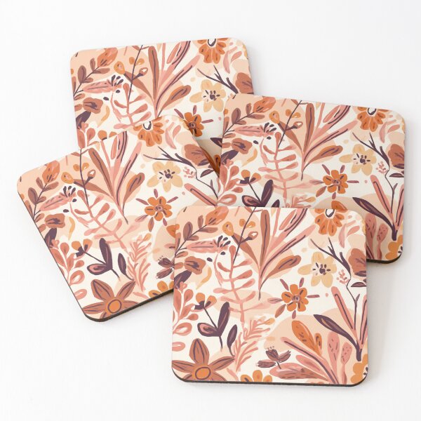 Item preview, Autumn Botanical Pattern – Warm Floral & Leaf Illustration designed and sold by My Gluten Free Life UK.