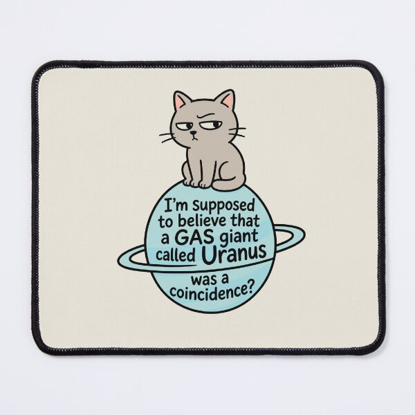 Item preview, Suspicious Cat on Uranus Funny Space Design designed and sold by American Spirit.