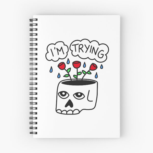 Item preview, I'm Trying - Skull Flower Growth designed and sold by Zerhof.