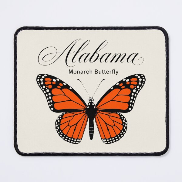 Item preview, Alabama Monarch Butterfly Retro Poster designed and sold by The-Drip-Studio.