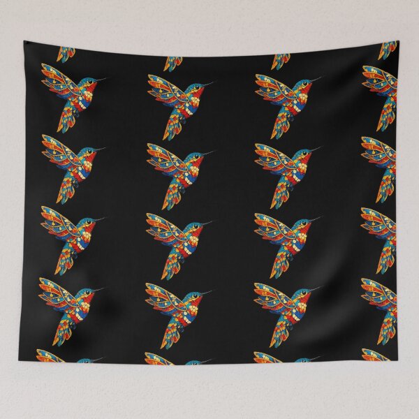Item preview, Espagne and Spanish Mosaic Hummingbird designed and sold by DamioPolArt.