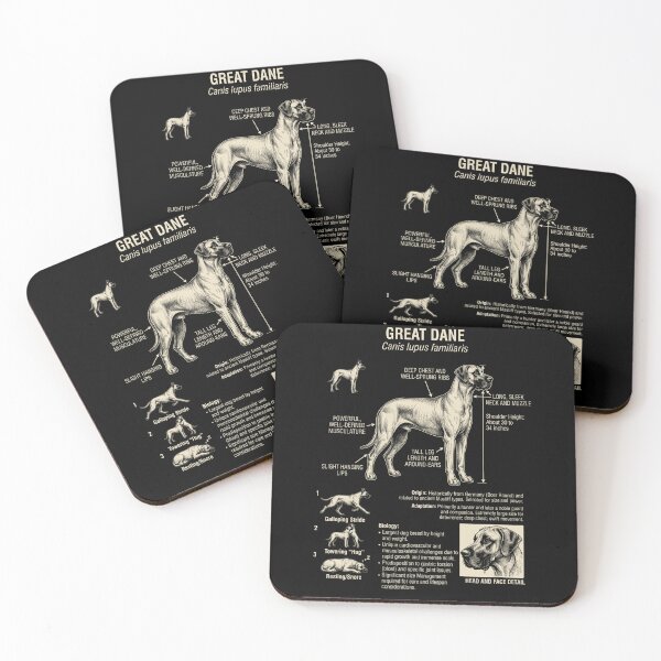 Item preview, Great Dane Scientific Anatomy Biology Dog Lover designed and sold by Kimberley King Art  King Art.