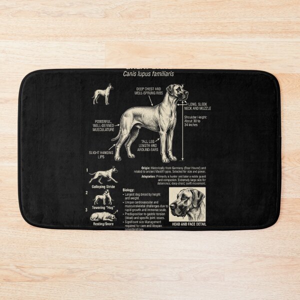 Item preview, Great Dane Scientific Anatomy Biology Dog Lover designed and sold by Kimberley King Art  King Art.