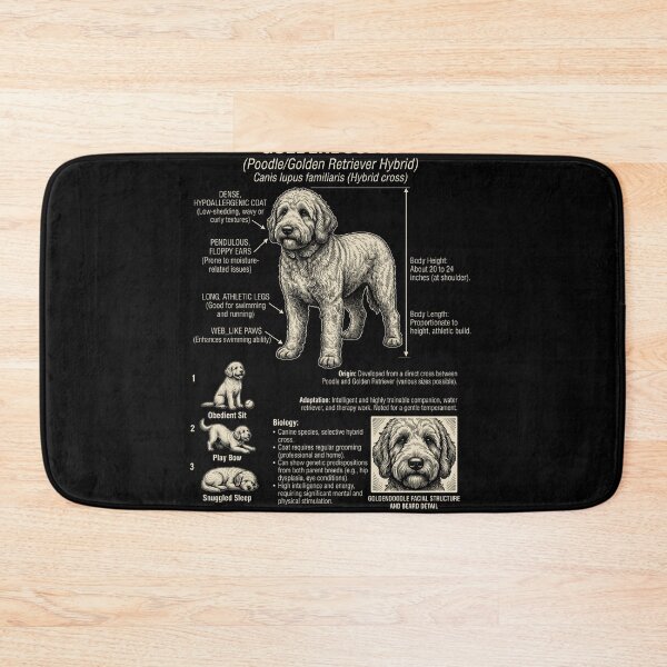 Item preview, Goldendoodle Scientific Anatomy Biology Dog Lover designed and sold by Kimberley King Art  King Art.