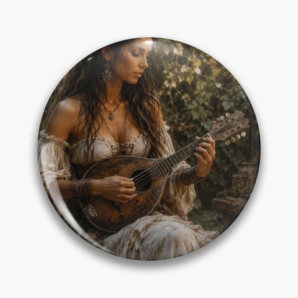 Item preview, Enchanting Mandolin Player in a Secret Garden designed and sold by photoparadise22.