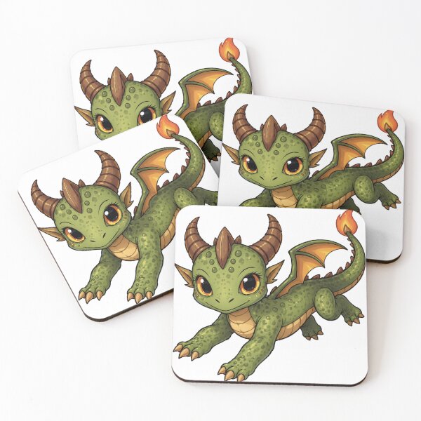 Item preview, Cute Dragon Flying Fantasy Art designed and sold by HoneyBreezeCo.