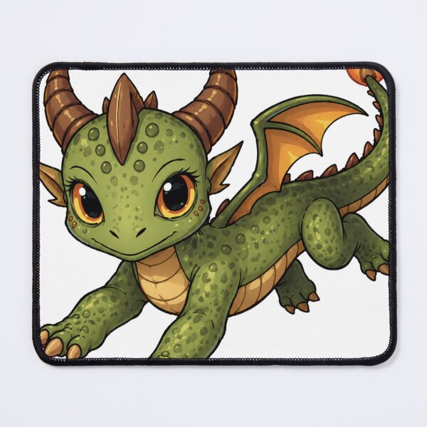 Item preview, Cute Dragon Flying Fantasy Art designed and sold by HoneyBreezeCo.