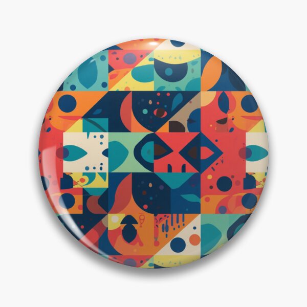 Item preview, Modern Geometric Block Pattern – Bold Mid Century Abstract Design designed and sold by My Gluten Free Life UK.