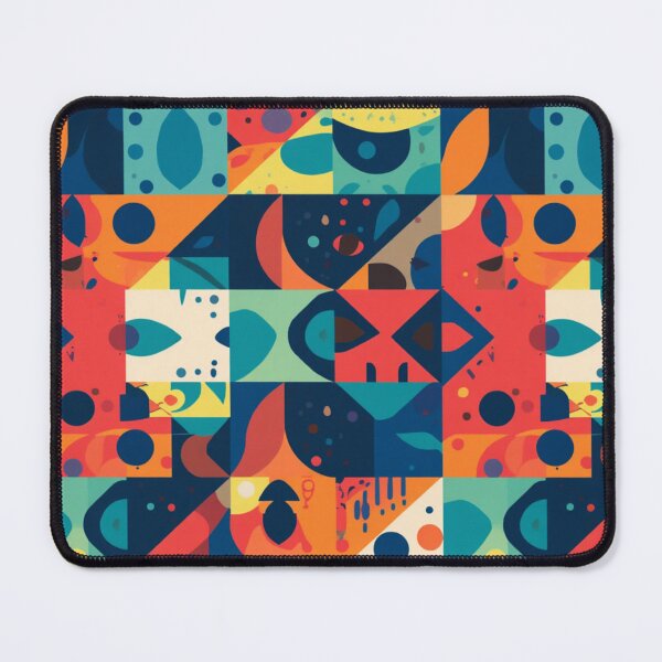 Item preview, Modern Geometric Block Pattern – Bold Mid Century Abstract Design designed and sold by My Gluten Free Life UK.