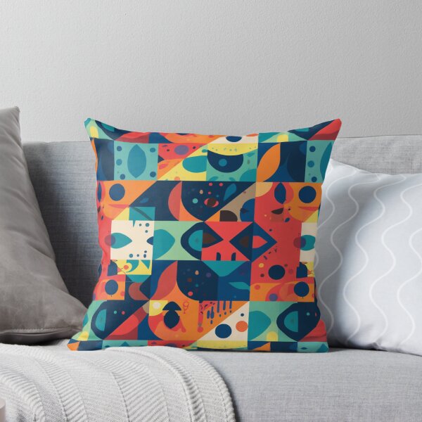 Item preview, Modern Geometric Block Pattern – Bold Mid Century Abstract Design designed and sold by My Gluten Free Life UK.