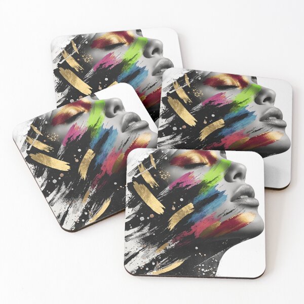 Item preview, Abstract Color Splash Fashion Portrait designed and sold by Silent.Lines.