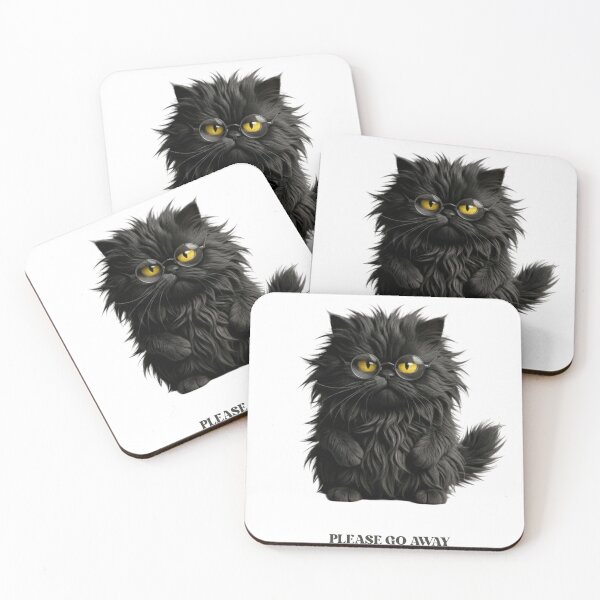 Item preview, Funny Cat Gift Please Go Away Black Cat Humor Introvert Shirt designed and sold by Dev Mode.