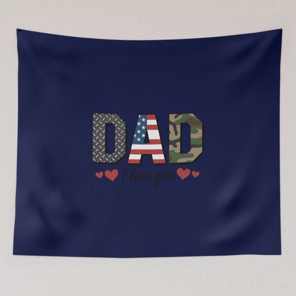 Item preview, American Flag Blue Collar Father Tee designed and sold by Log77.