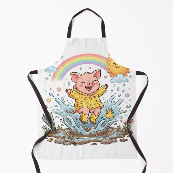 Item preview, Cute Pig in Raincoat designed and sold by MzulhilmiZam.