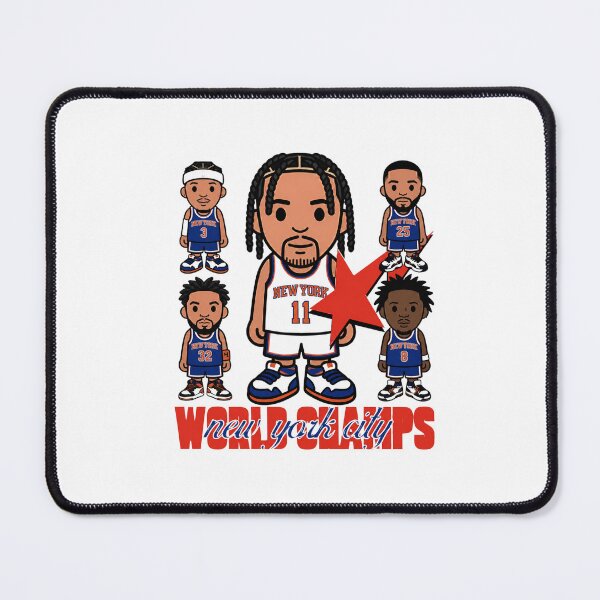 Item preview, Jalen Brunson Josh Hart Og Anunoby Mitchell Robinson World Champs New York Knicks designed and sold by NBHamRadio.