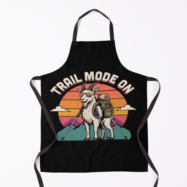 Item preview, Trail Mode On Goat Hiking Illustration designed and sold by DailySparks.
