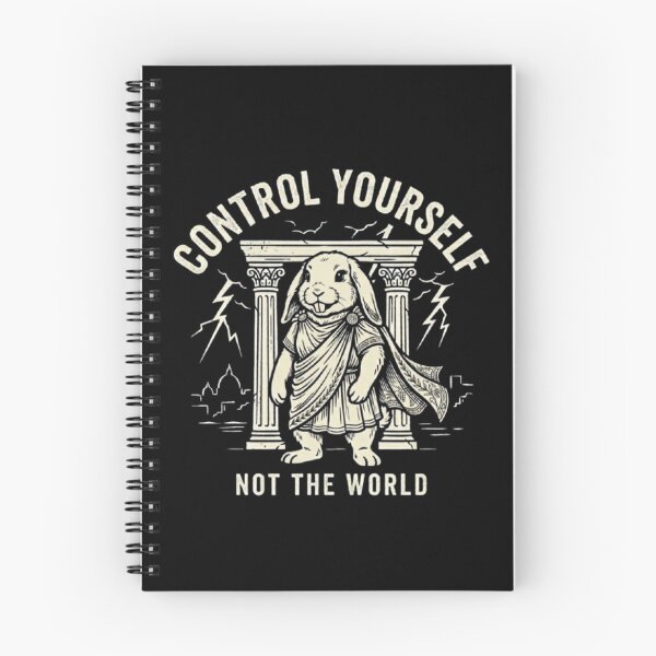 Item preview, Control Yourself Not The World – Stoic Rabbit Design designed and sold by Dogandesighn.
