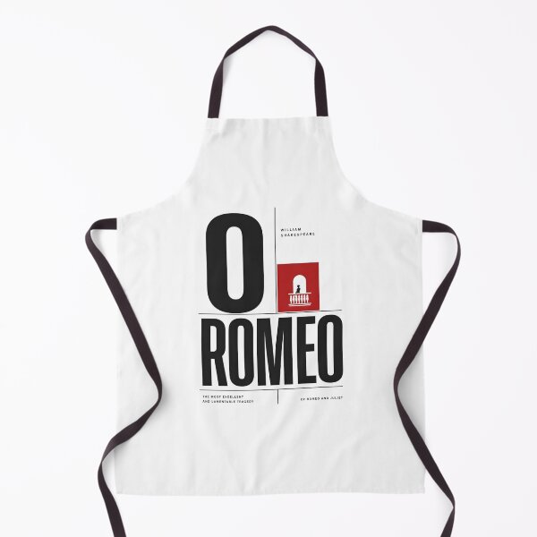Item preview, O Romeo Minimalist Abstract Geometric Literary Poster designed and sold by Fenay Designs.