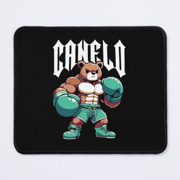 Item preview, Canelo Boxing Bear Mascot Fighter Cartoon Graphic designed and sold by MARIASDESIGNSS.
