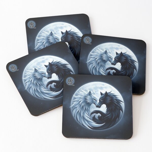 Item preview, Wolf yin yang  designed and sold by Black Rose Products .