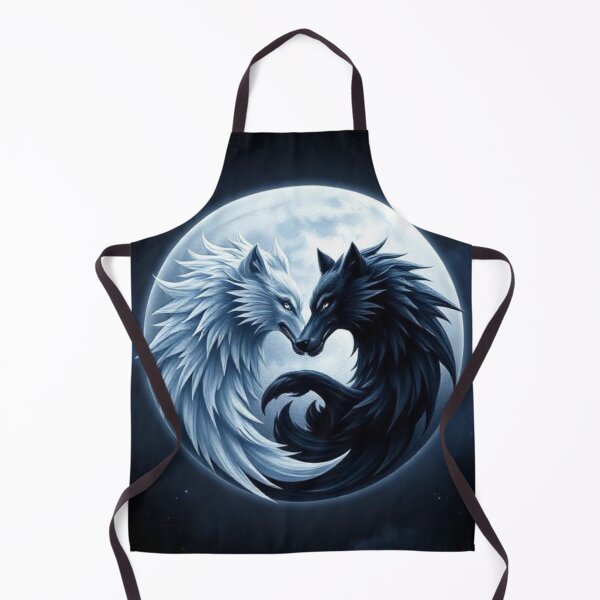 Item preview, Wolf yin yang designed and sold by Black Rose Products .