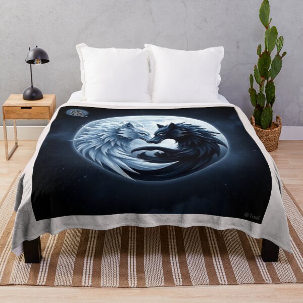 Item preview, Wolf yin yang designed and sold by Black Rose Products .