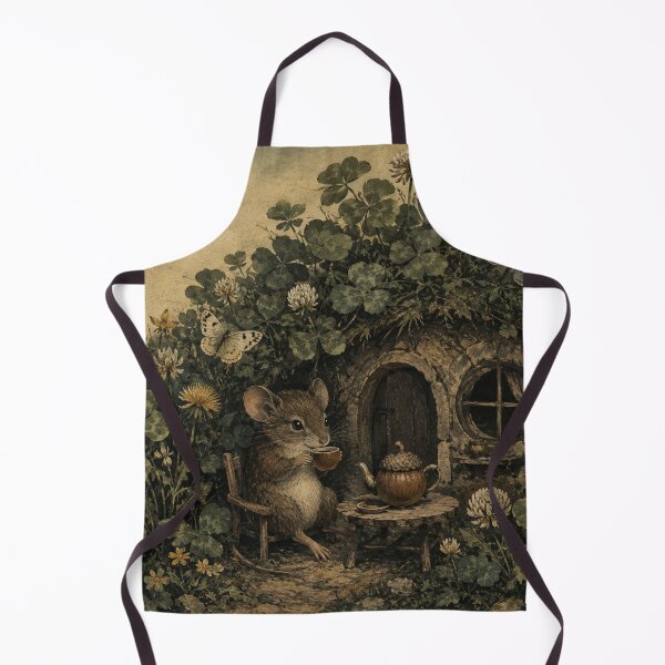 Item preview, Clover Cottage - Cottagecore Wood Mouse Animal Art designed and sold by bapupa.