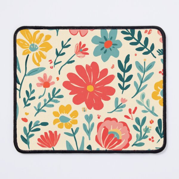 Item preview, Scandinavian Floral Pattern – Cute Folk Art Flower Illustration designed and sold by My Gluten Free Life UK.