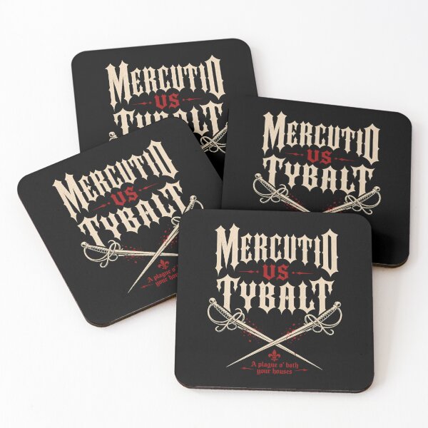 Item preview, Mercutio vs Tybalt Crossed Swords Verona Duel Graphic designed and sold by Fenay Designs.