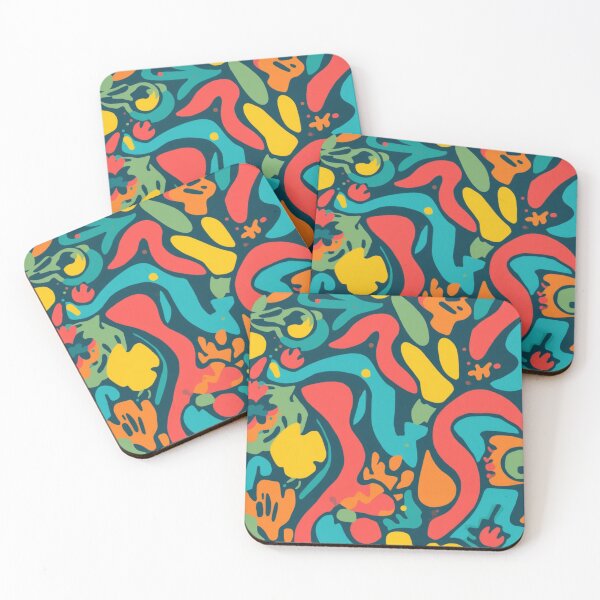Item preview, Organic Abstract Pattern – Colourful Modern Biomorphic Design designed and sold by My Gluten Free Life UK.