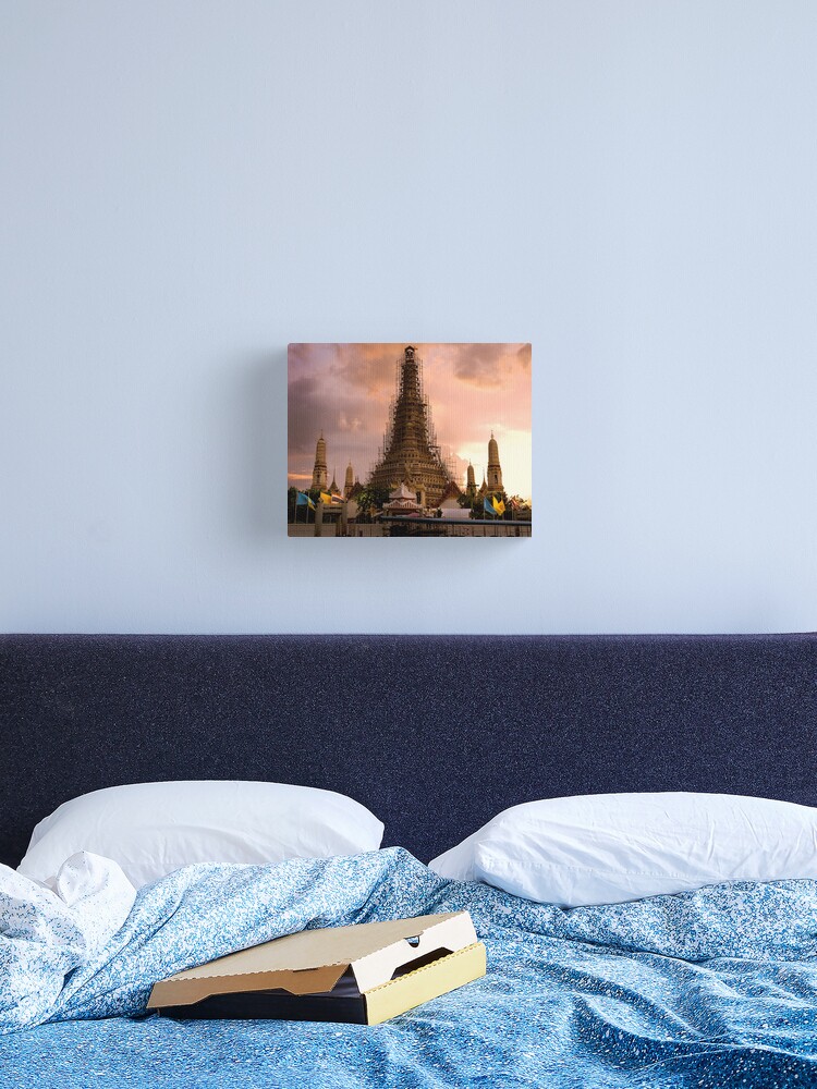 Thumbnail 2 of 3, Canvas Print, Wat Arun(Temple of Dawn) designed and sold by darren-j-mcleod.