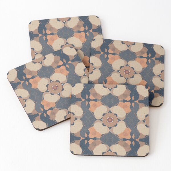Item preview, Neutral Kaleidoscope Pattern – Elegant Earth Tone Geometric Design designed and sold by My Gluten Free Life UK.