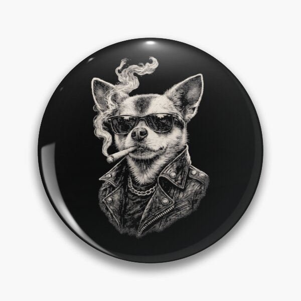 Item preview, Rebel Chihuahua Dog Sunglasses Leather Jacket Pet Owner designed and sold by AmaXONIC.