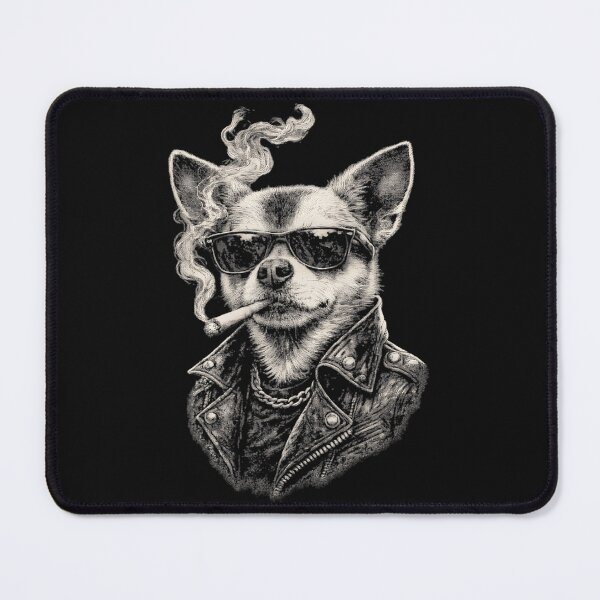 Item preview, Rebel Chihuahua Dog Sunglasses Leather Jacket Pet Owner designed and sold by AmaXONIC.
