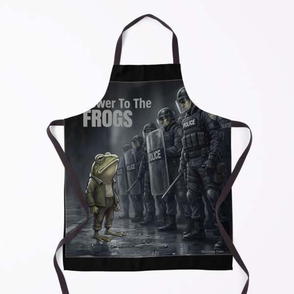 Item preview, Power To The Frogs - Rebel Amphibian Protest Art designed and sold by haitrieuic96.