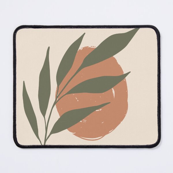 Item preview, Abstract Boho Shapes and Botanical Leaf Wall Art  designed and sold by MyArtDream.