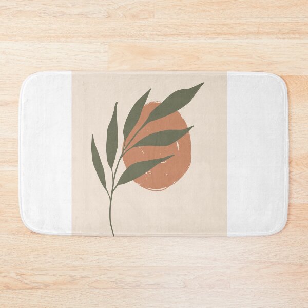 Item preview, Abstract Boho Shapes and Botanical Leaf Wall Art  designed and sold by MyArtDream.