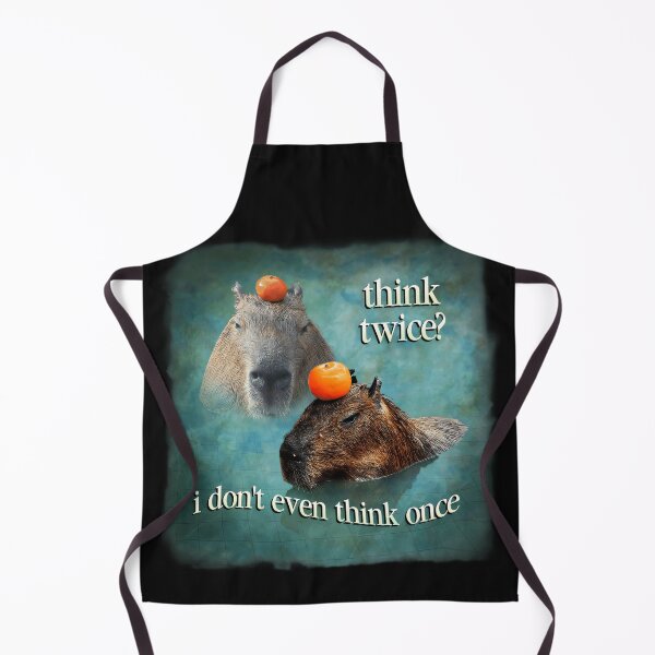 Item preview, Think Twice? I Don't Even Think Once Capybara Funny Meme designed and sold by AmaXONIC.