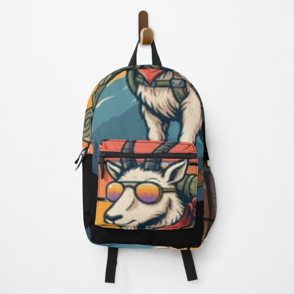 Item preview, Trail Mode On Goat Hiking Illustration designed and sold by DailySparks.