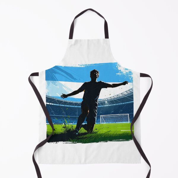 Item preview, Argentina Soccer Player Silhouette — Argentine Flag Football Fan designed and sold by icemanphotos.