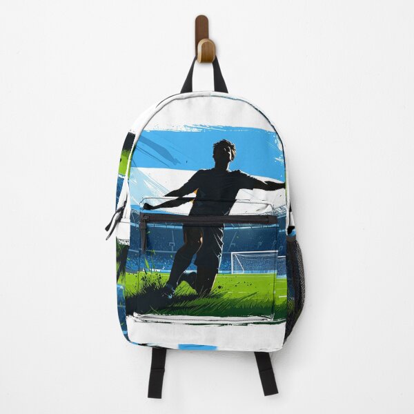 Item preview, Argentina Soccer Player Silhouette — Argentine Flag Football Fan designed and sold by icemanphotos.