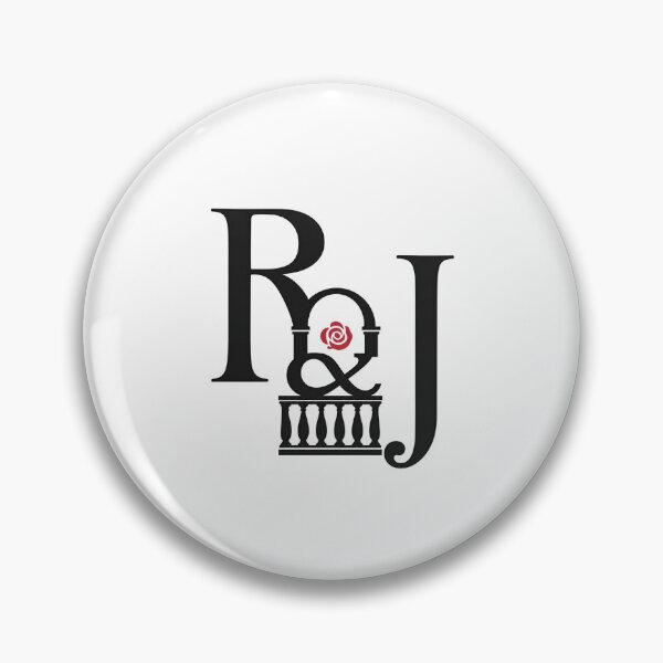 Item preview, Romeo and Juliet R&J Monogram Rose Balcony Art designed and sold by Fenay Designs.