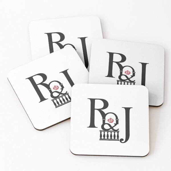 Item preview, Romeo and Juliet R&J Monogram Rose Balcony Art designed and sold by Fenay Designs.