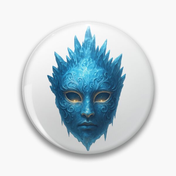 Item preview, Ice Spirit Mask – Fantasy Blue Face Art designed and sold by Yomere.