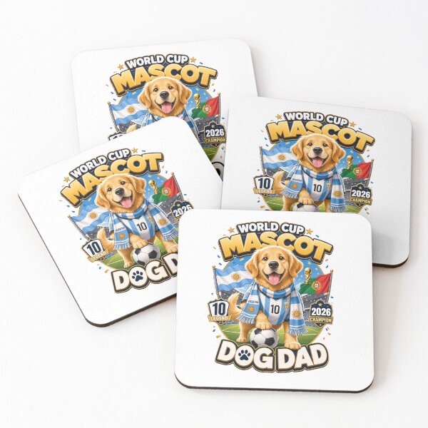 Item preview, World Cup 2026 Mascot Golden Retriever Dog Dad Kawaii T-Shirt designed and sold by Ashley critters.